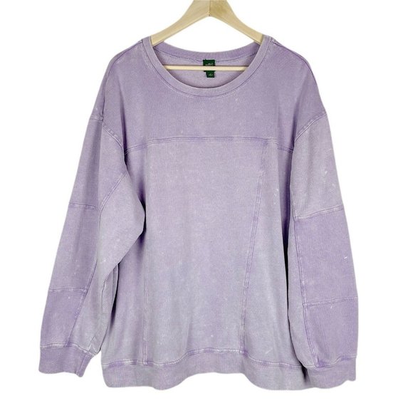 Wild Fable Lavender Crew Neck Sweatshirt - Picture 2 of 6